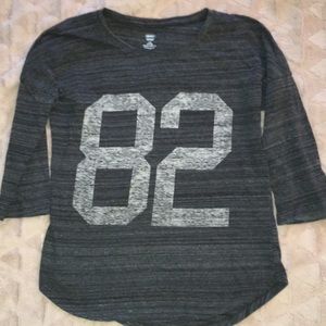Gray “82” 3/4 sleeve shirt